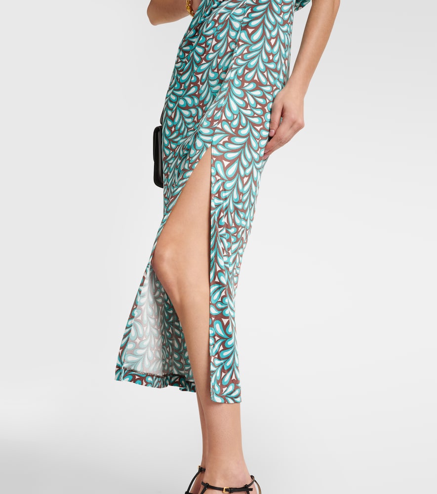  Diane Von Furstenberg Diane Von Furstenberg Bedrucktes Midikleid Williams Aus Jersey 
