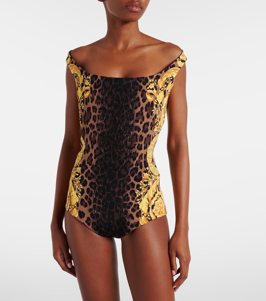  Versace Versace Barocco Silk Bodysuit 