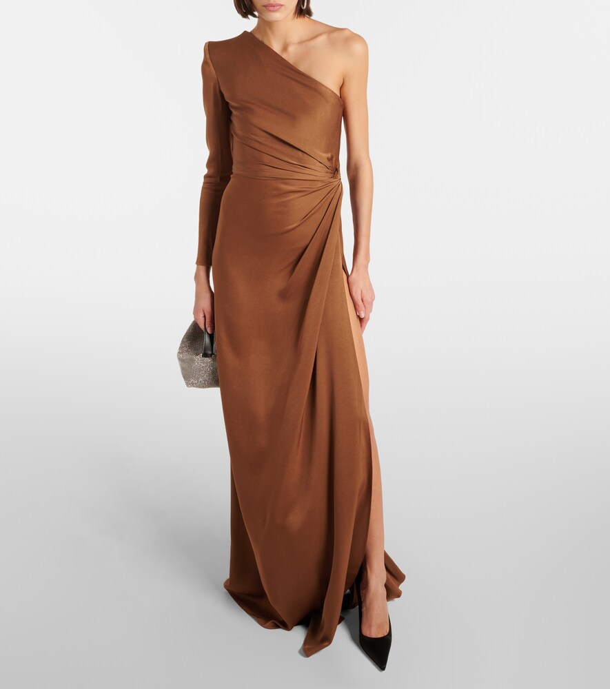  Alex Perry Alex Perry One-shoulder-robe Aus Satin 