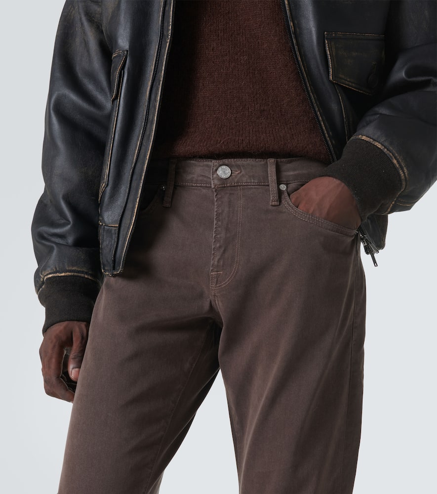 斜纹布中腰修身裤装