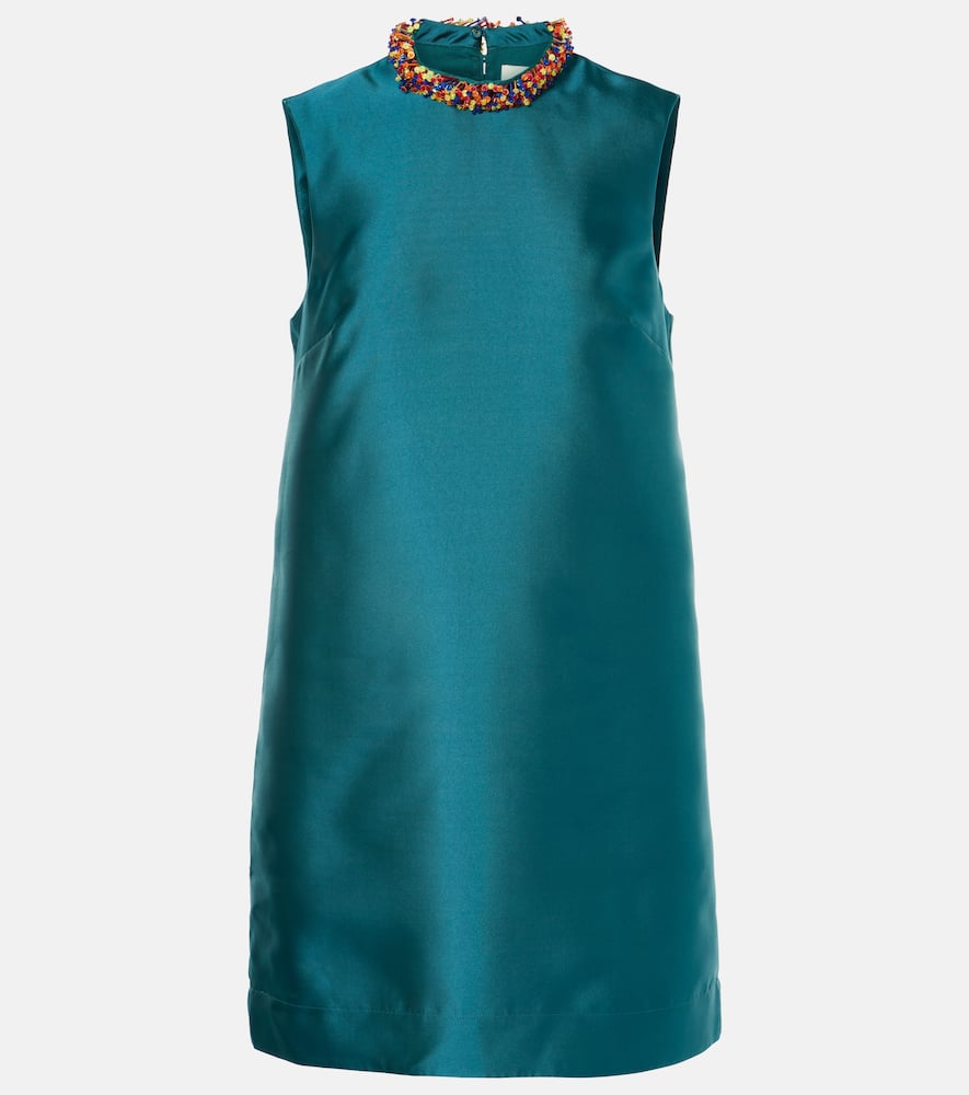 Alemais Beaded Minidress In Green