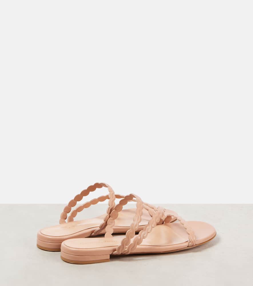 Gianvito Rossi Leather Sandals In Pink
