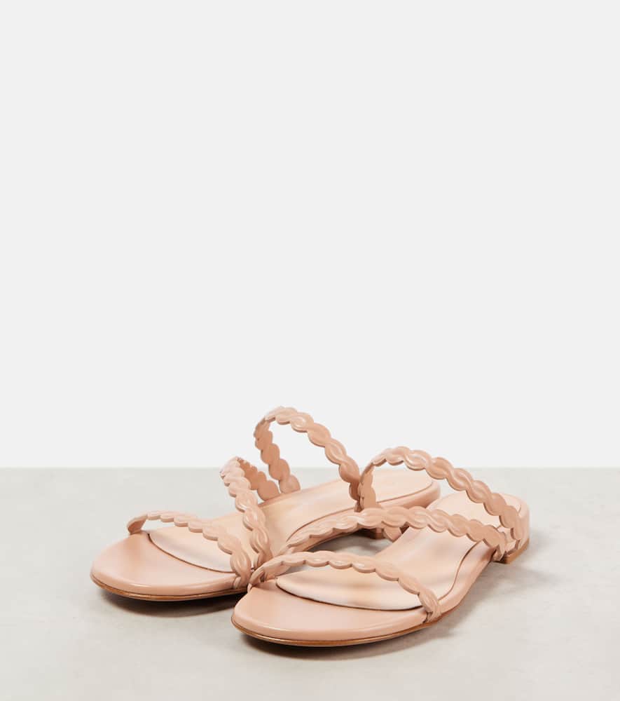 Gianvito Rossi Leather Sandals In Pink