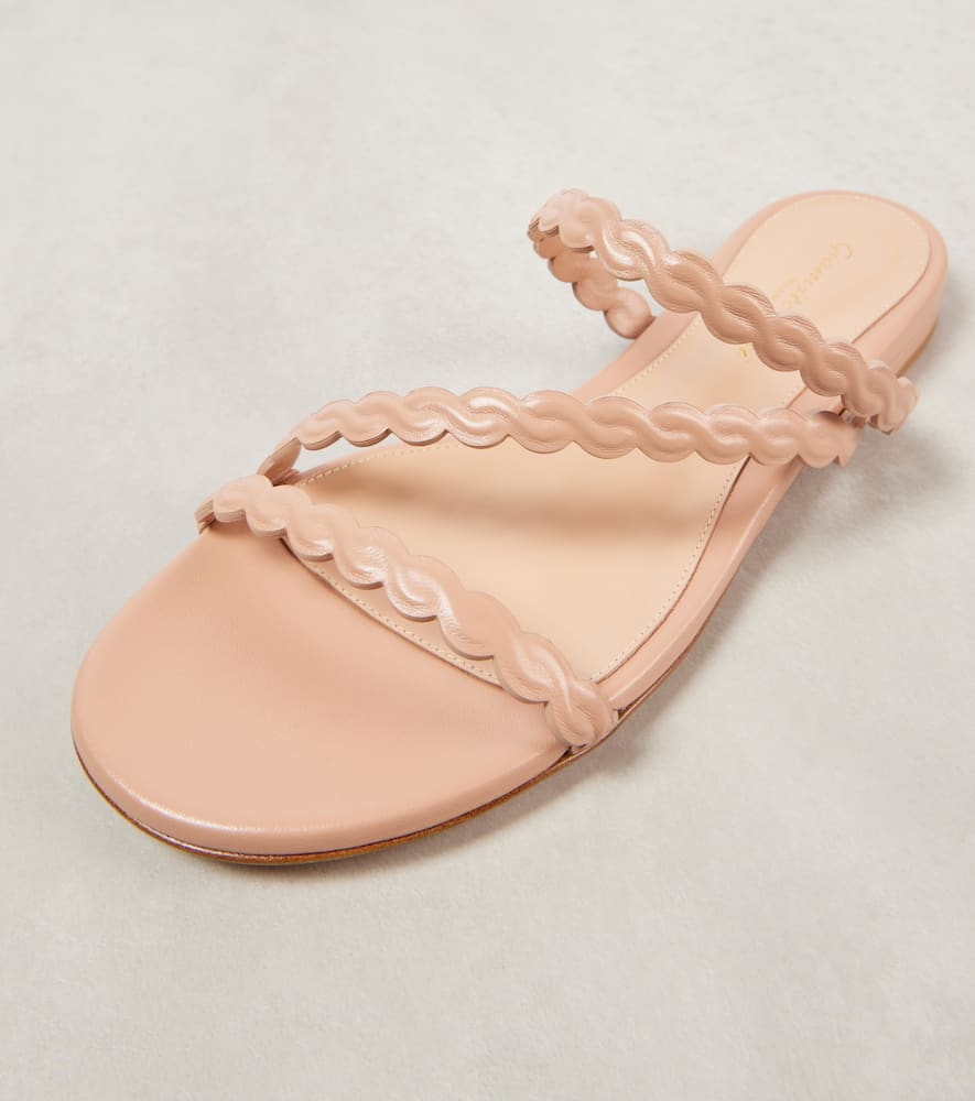 Gianvito Rossi Leather Sandals In Pink