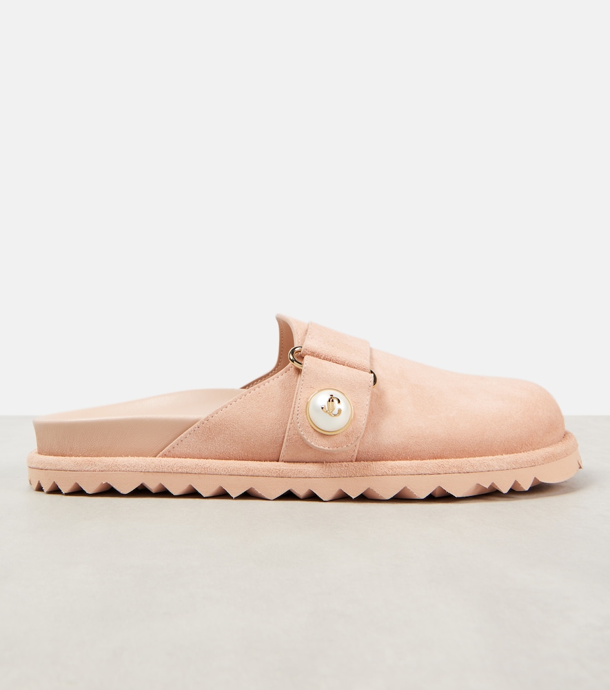  Jimmy Choo Jimmy Choo Fayence Suede Mules 