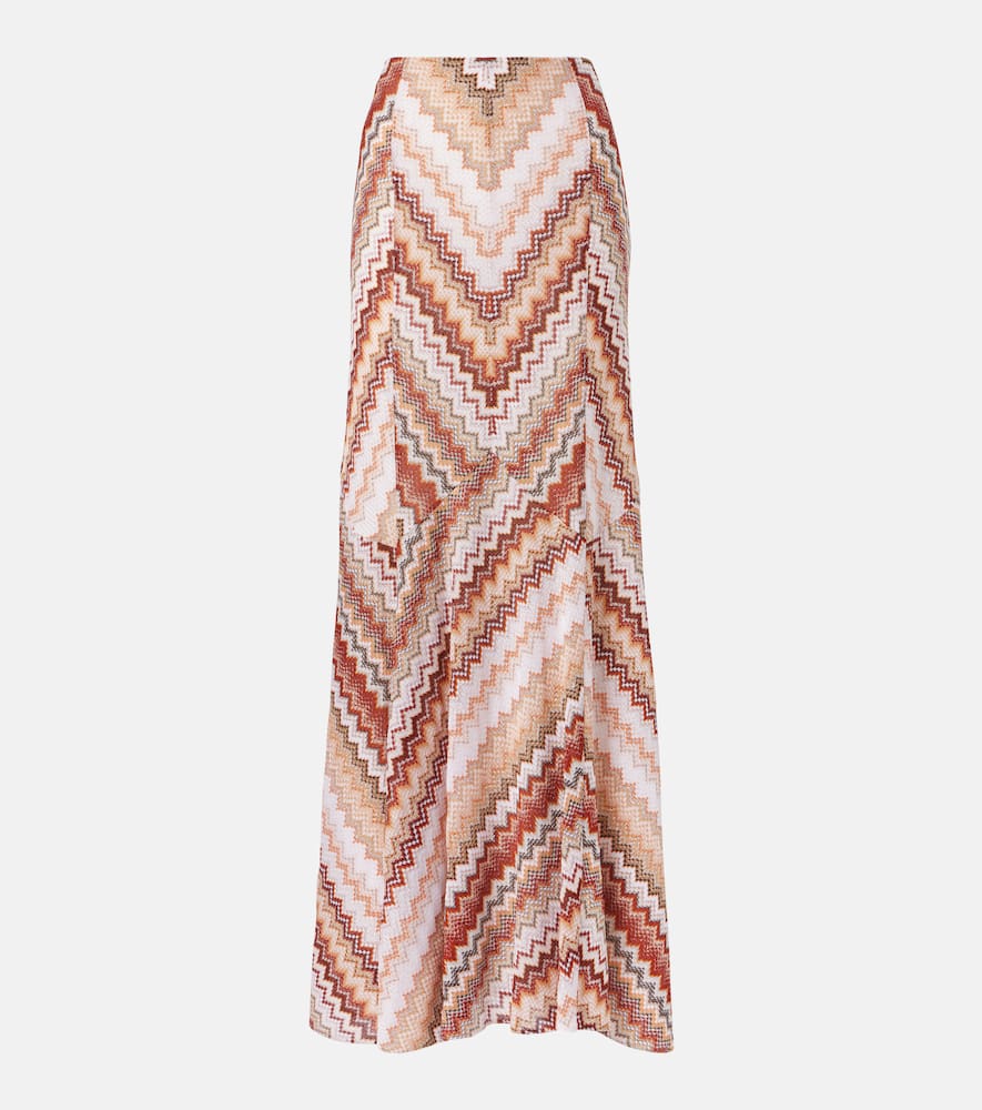 Missoni Zigzag lamé maxi skirt
