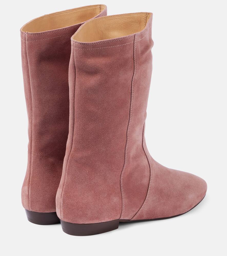 Isabel Marant Stefa Suede Boots In Pink