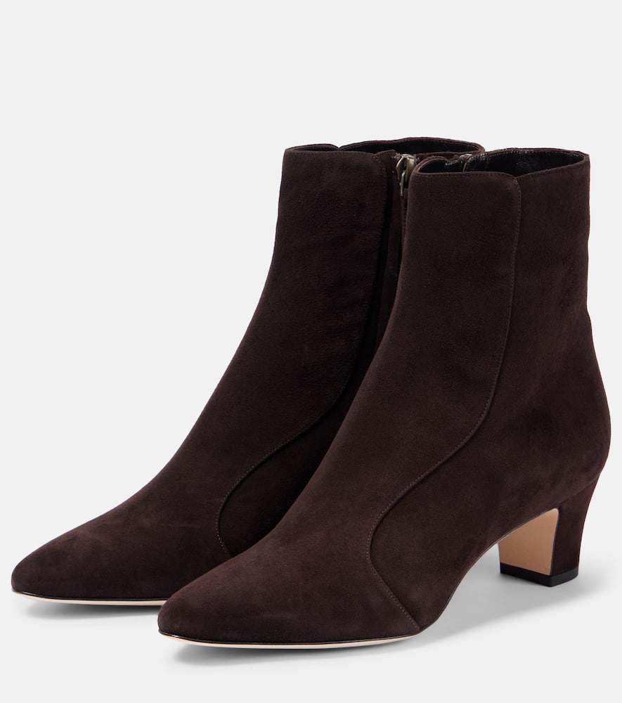 Manolo Blahnik 50mm Myconia Boots In Brown