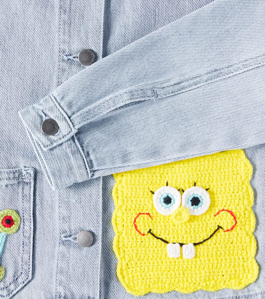 Stella Mccartney X Spongebob Jacke Aus Denim In Blau