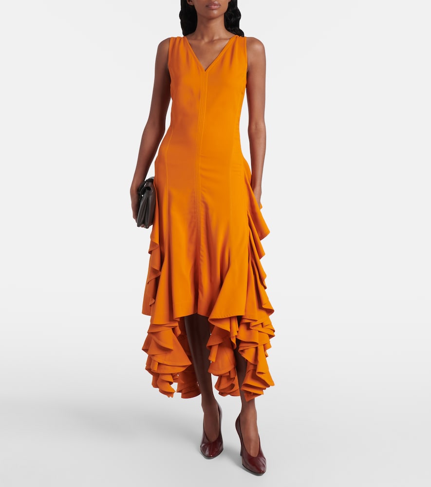 Bottega Veneta Ruffled midi dress