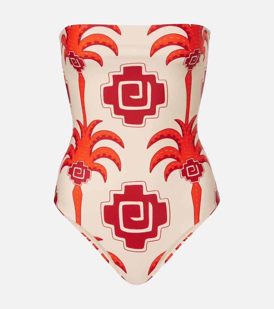 Johanna Ortiz Alta Mar Printed Swimsuit In Sand