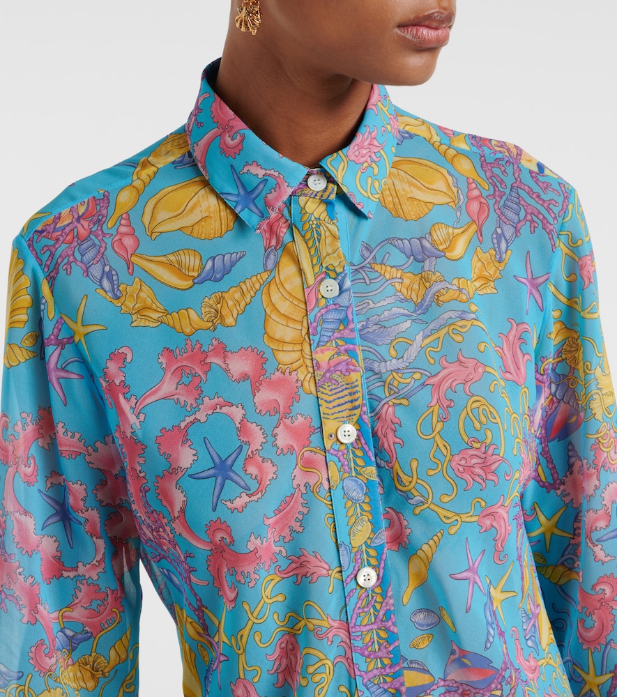  Versace Versace Bedrucktes Hemdblusenkleid 