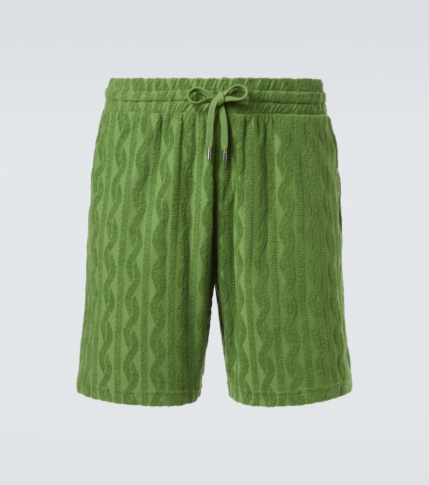 Augusto cotton-blend terry shorts