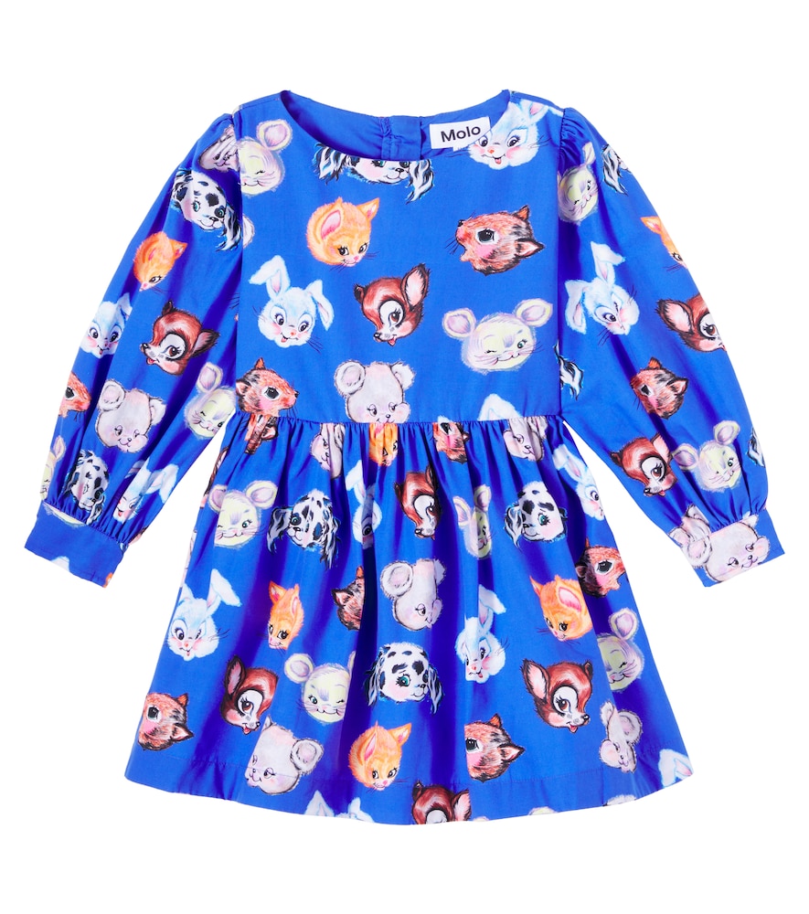 Molo Cleo Printed Cotton Poplin Dress
