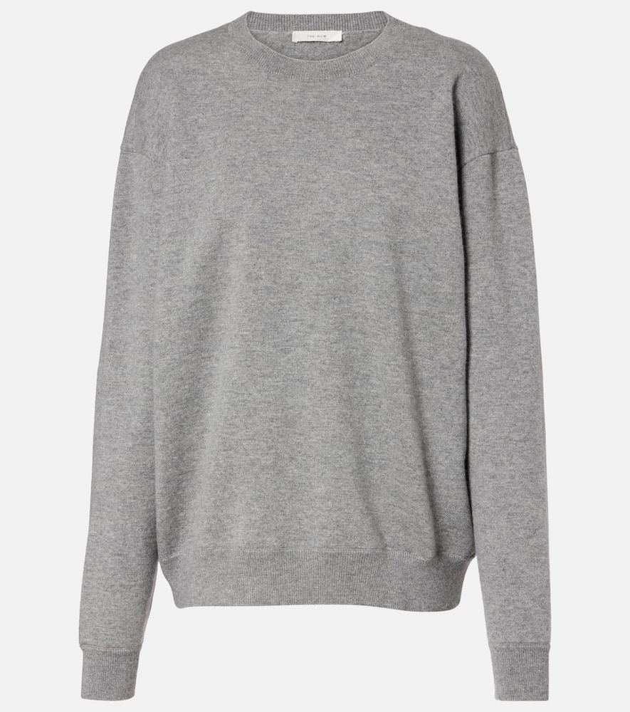 The Row Leora Cashmere Sweater In Gray