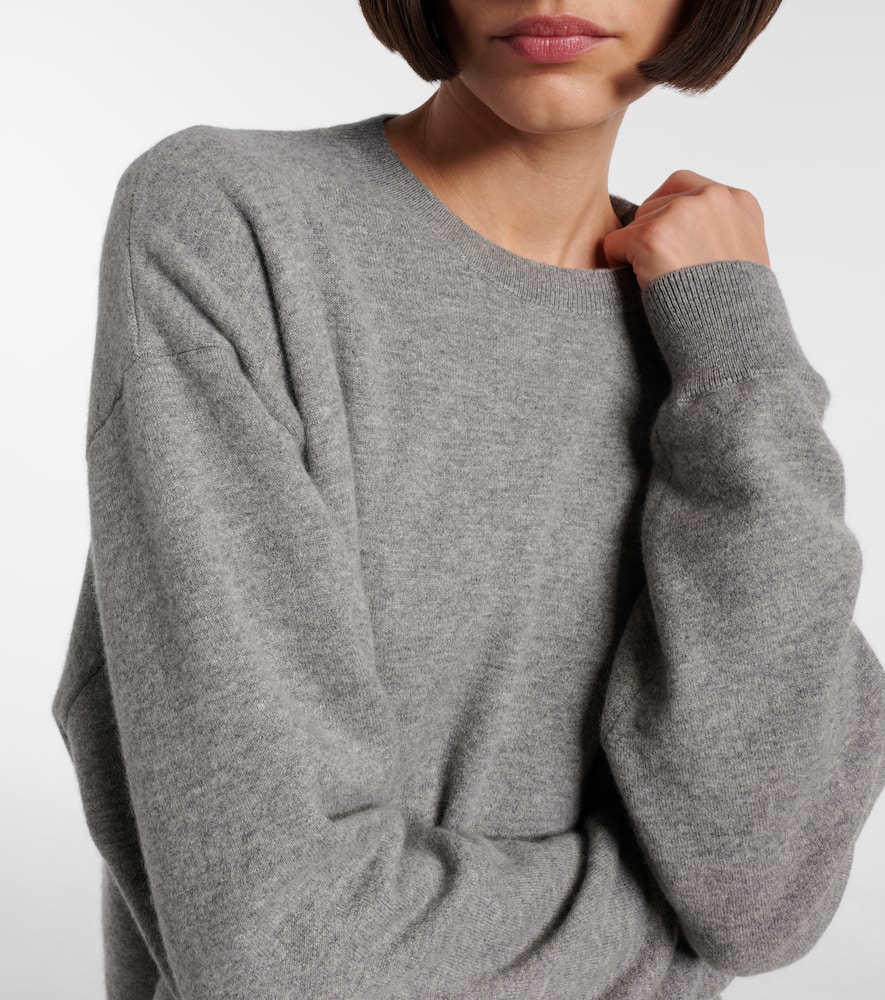 The Row Leora Cashmere Sweater In Gray