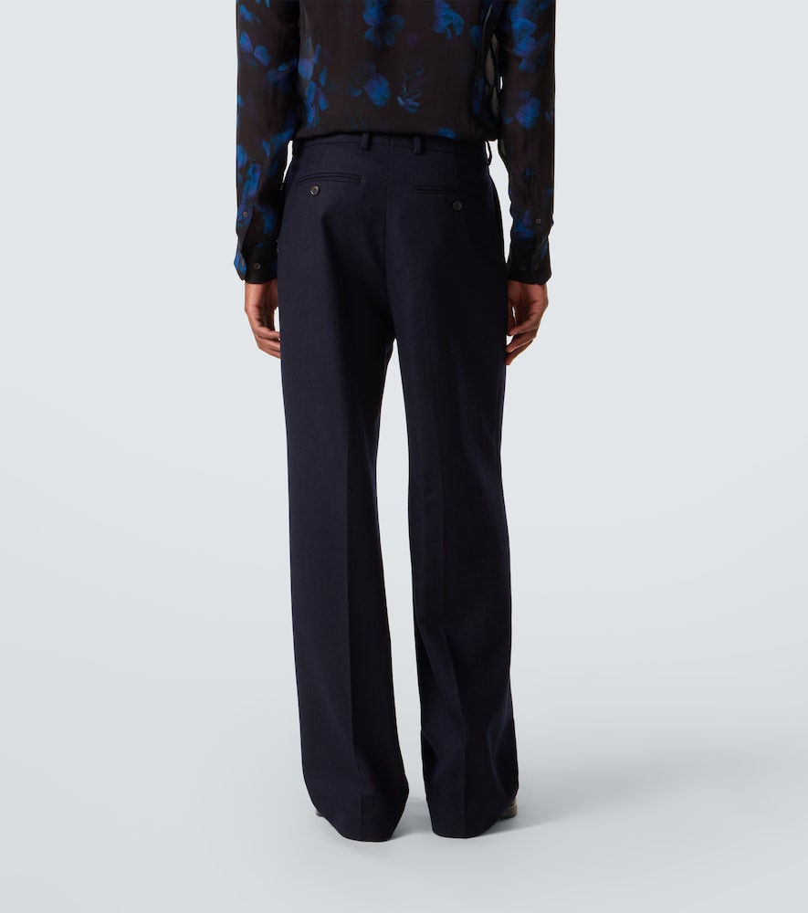  Dries Van Noten Dries Van Noten Weite Hose Aus Wollflanell 