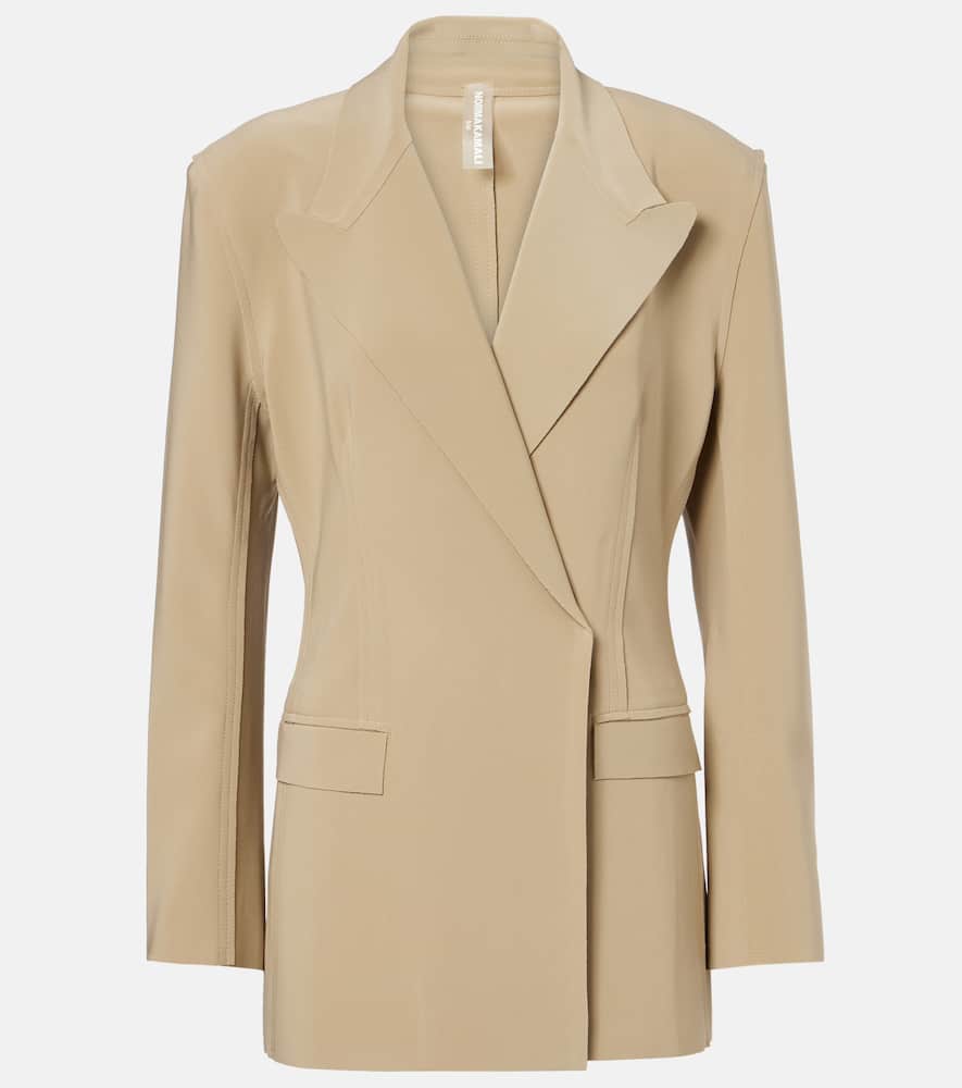 Norma Kamali Double-breasted Jacket In Brown
