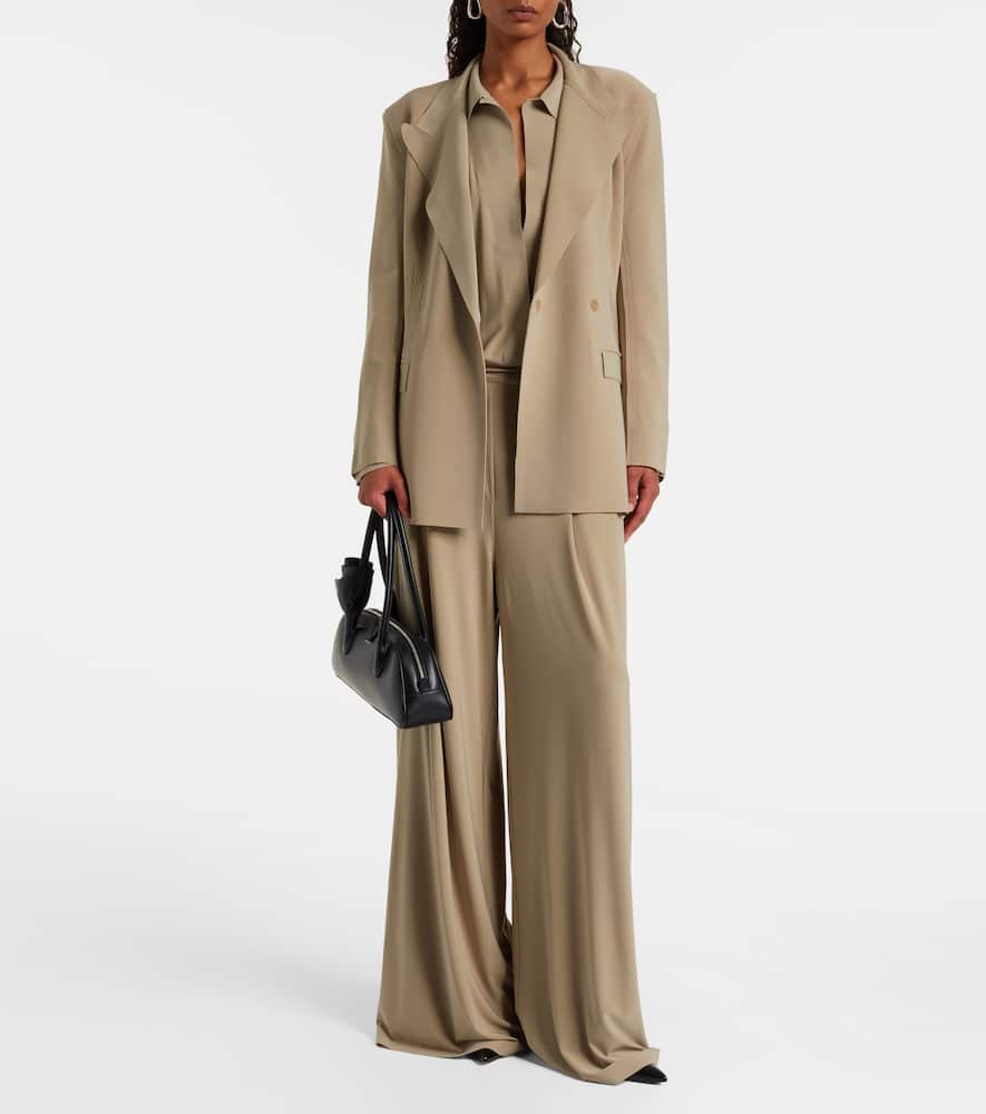 Norma Kamali Double-breasted Jacket In Brown