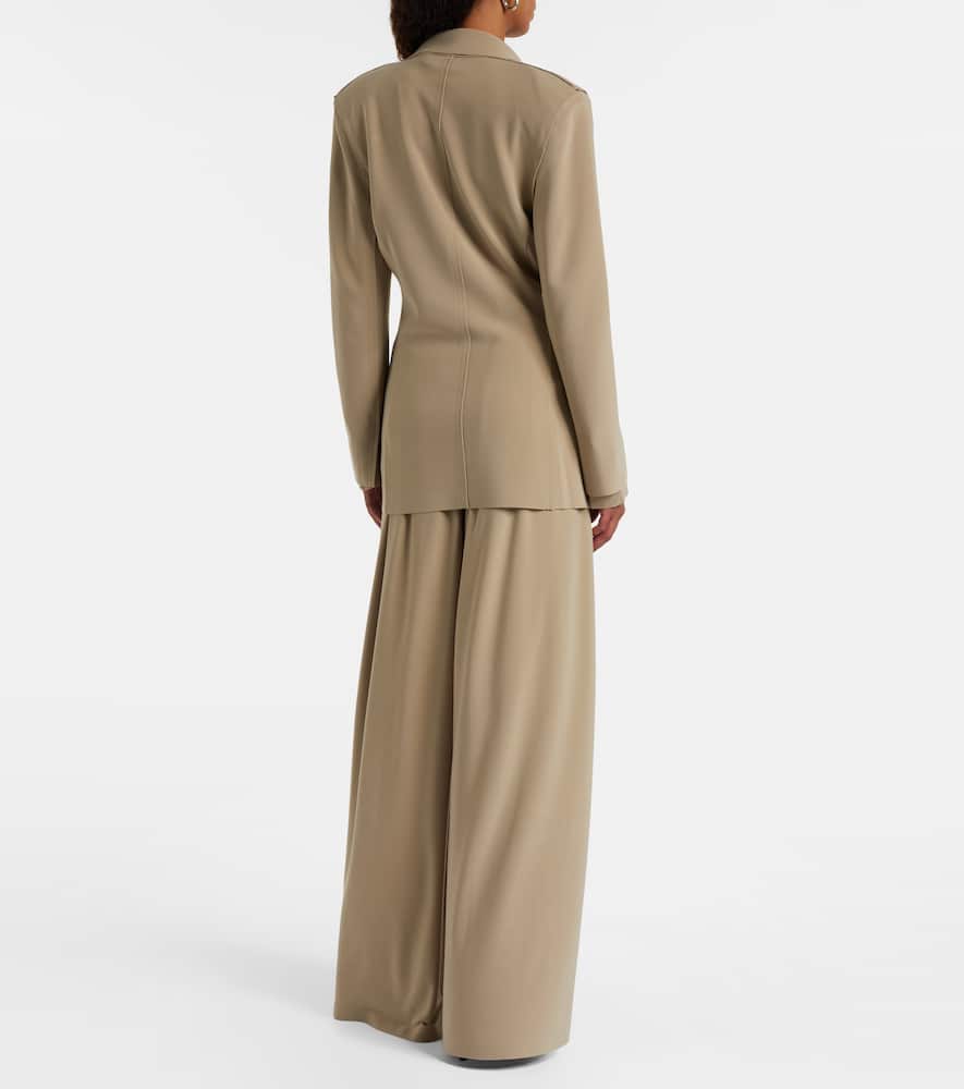Norma Kamali Double-breasted Jacket In Brown