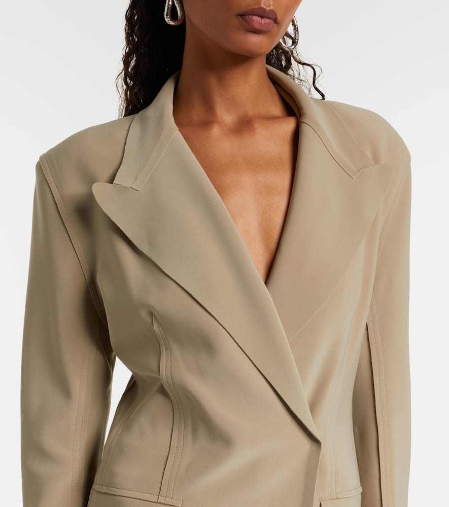 Norma Kamali Double-breasted Jacket In Brown
