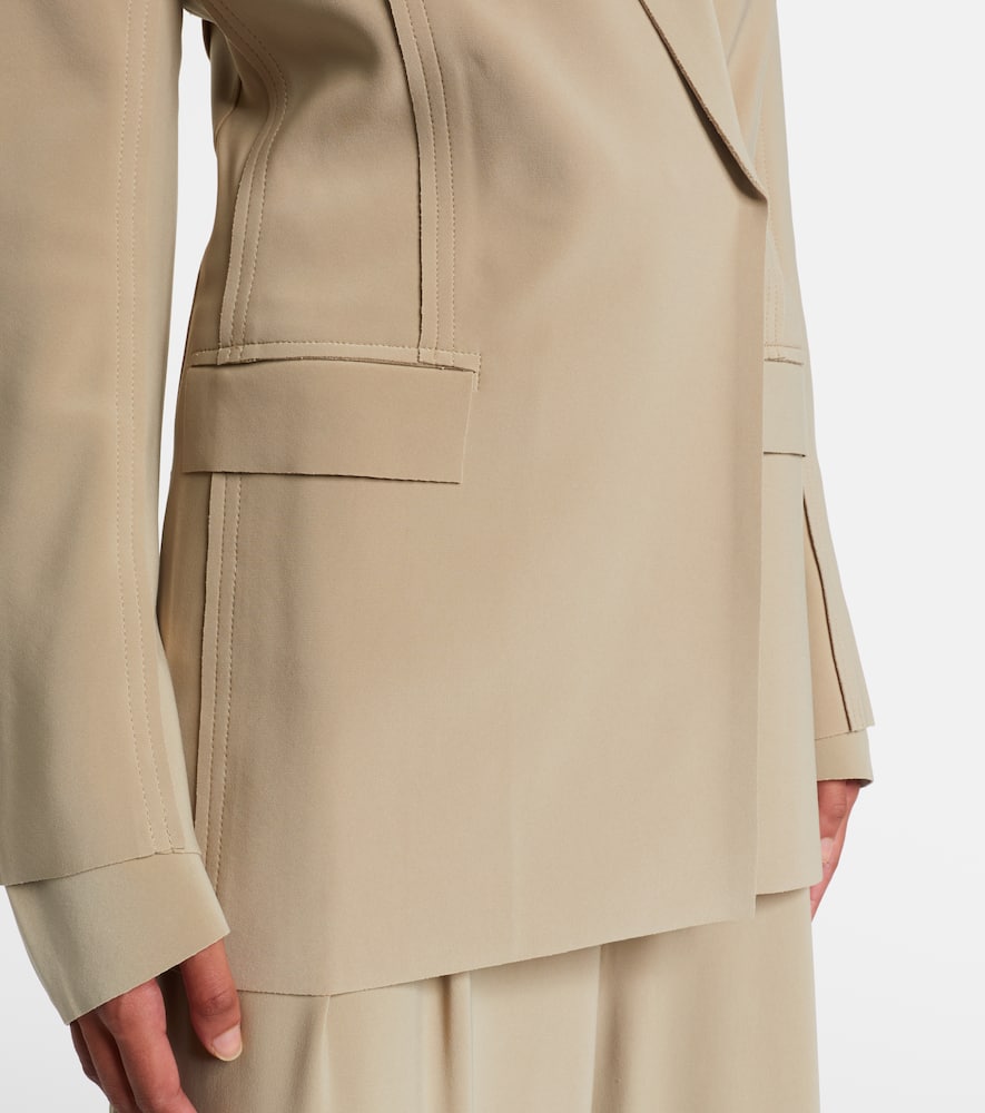 Norma Kamali Double-breasted Jacket In Brown