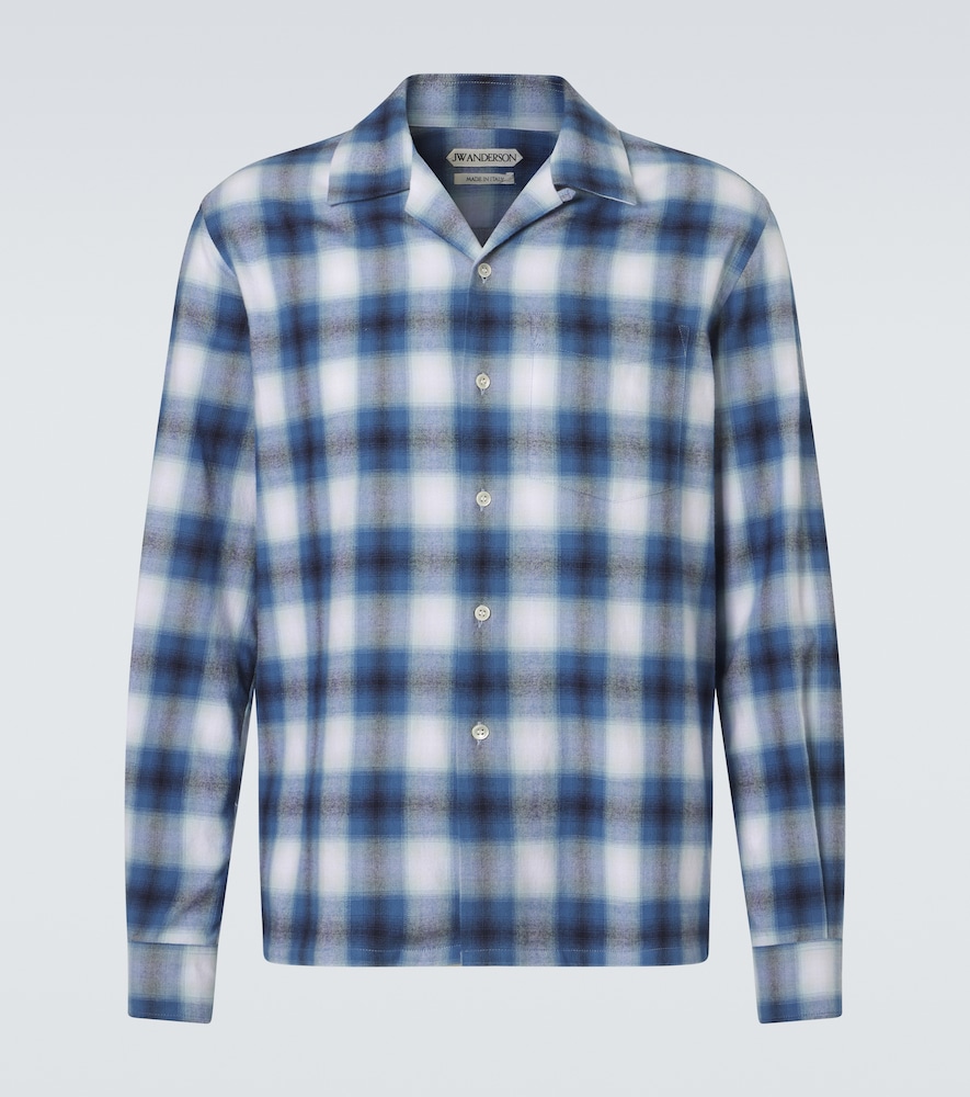 JW Anderson Checked cotton flannel shirt