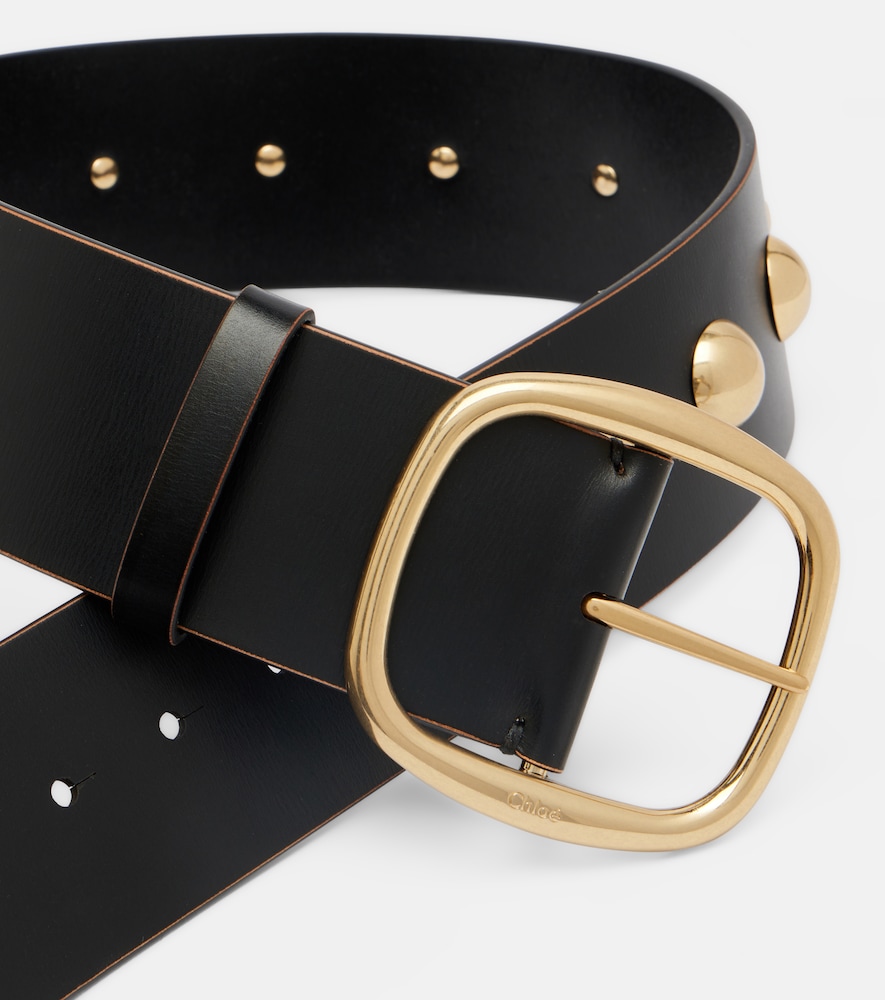  Chloe Chloe Chloe Midnight Studded Leather Belt 