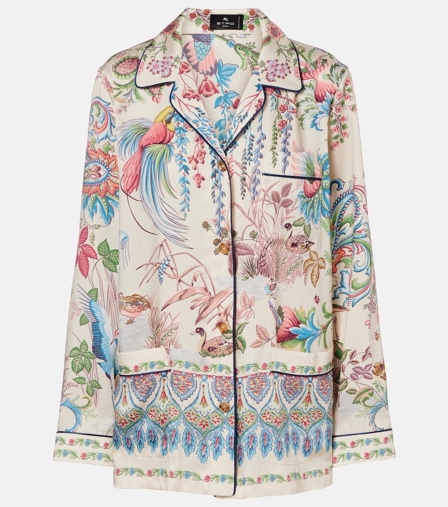 Etro Women's Multicoloured Printed Bowling Shirt UK Size 8 - Mytheresa