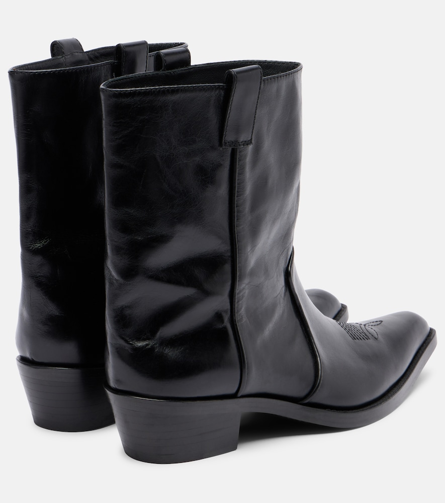  Khaite Khaite Clive Leather Ankle Boots 
