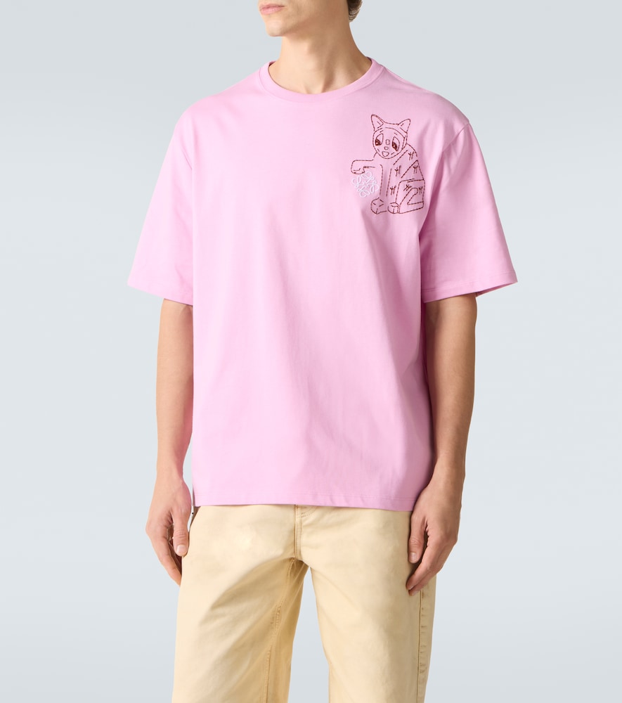  Loewe Loewe X Louis Wain T-shirt Aus Baumwoll-jersey 
