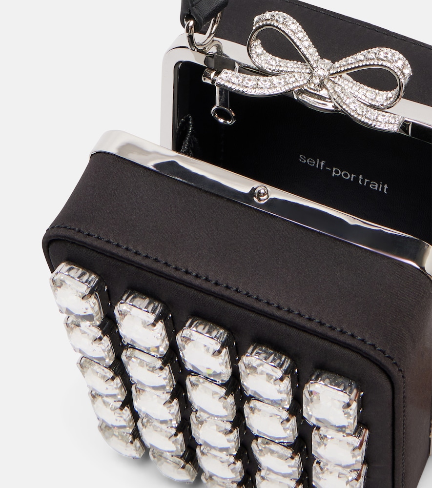  Self-portrait Self-portrait Micro Crystal-embellished Box Bag 
