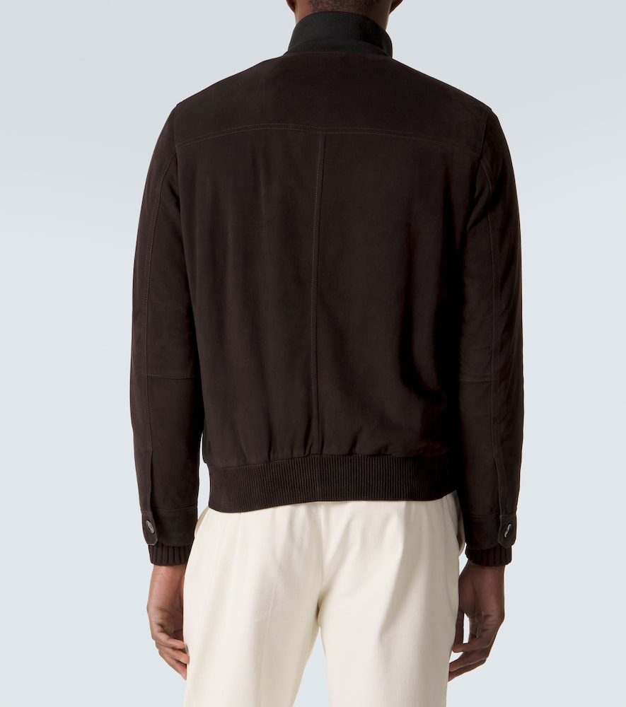  Brioni Brioni Suede Bomber Jacket 