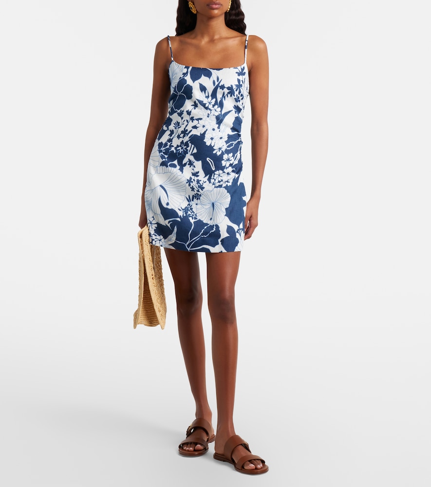  Sir Sir Paradiso Floral Linen Minidress 