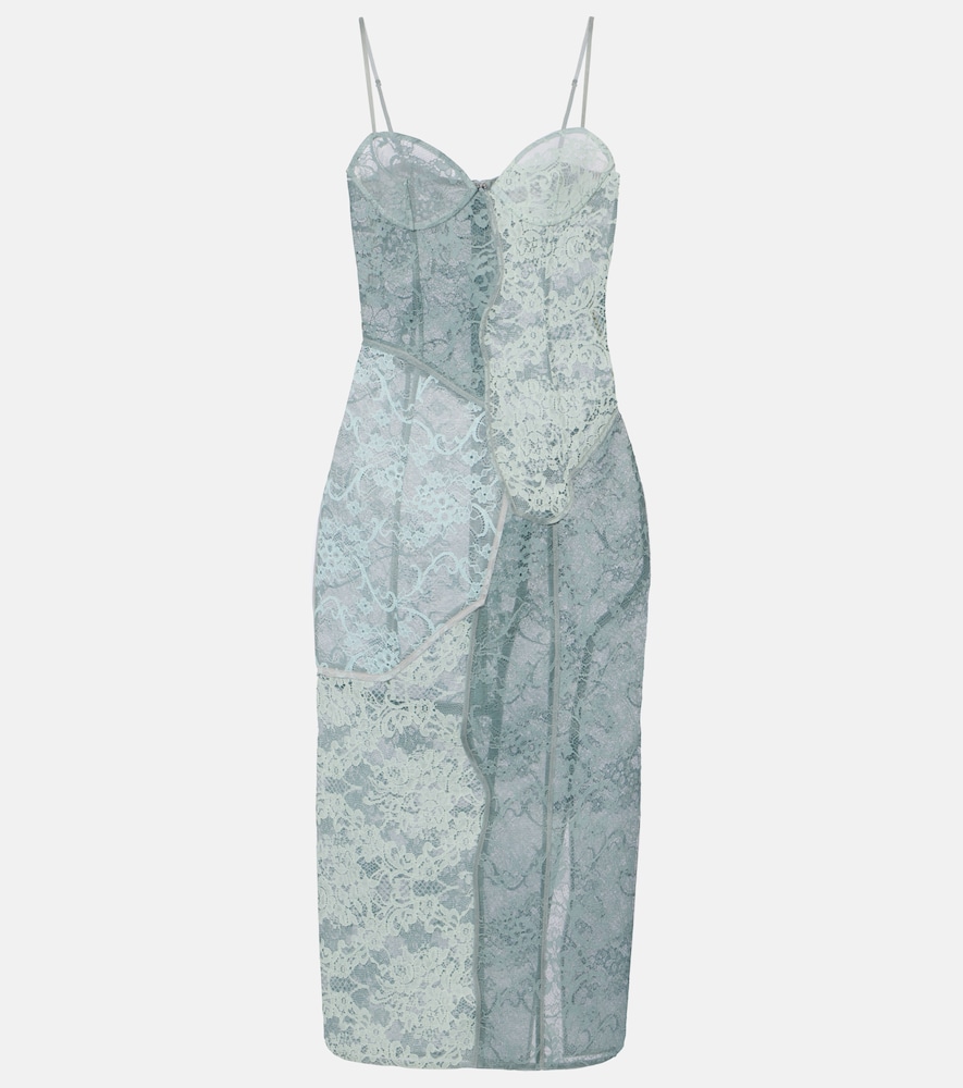 Acne Studios Acne Studios Paneled cotton-blend lace midi dress　Acne Studios パネルコットンブレンドレース ミディドレス