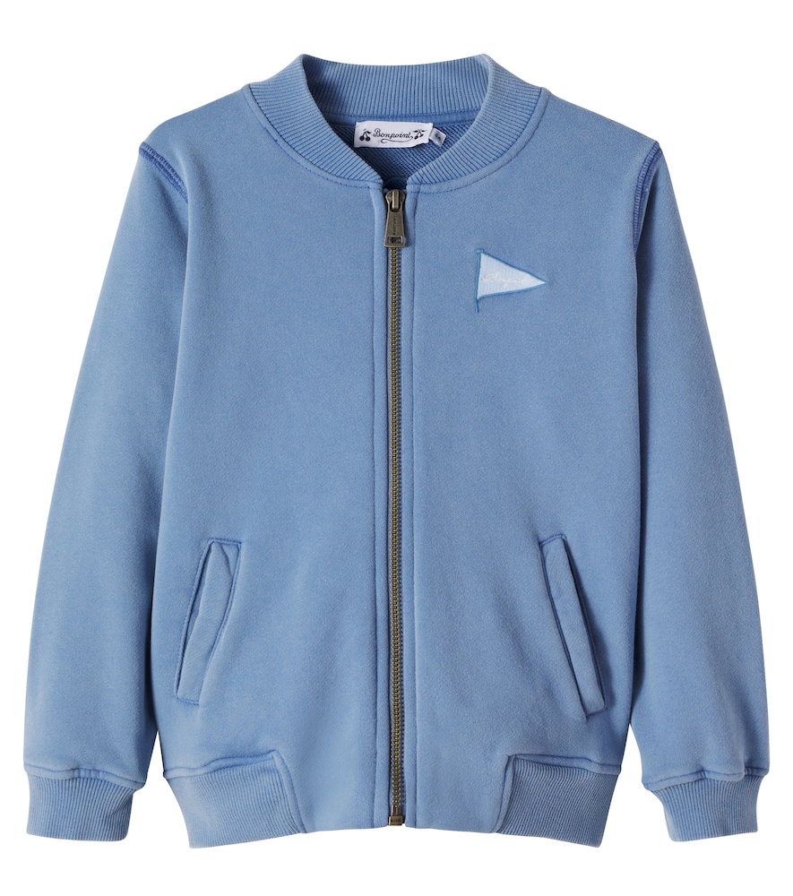 Bonpoint Blue Loreto Embroidered Cotton Sweatshirt Y Size 6 - Mytheresa