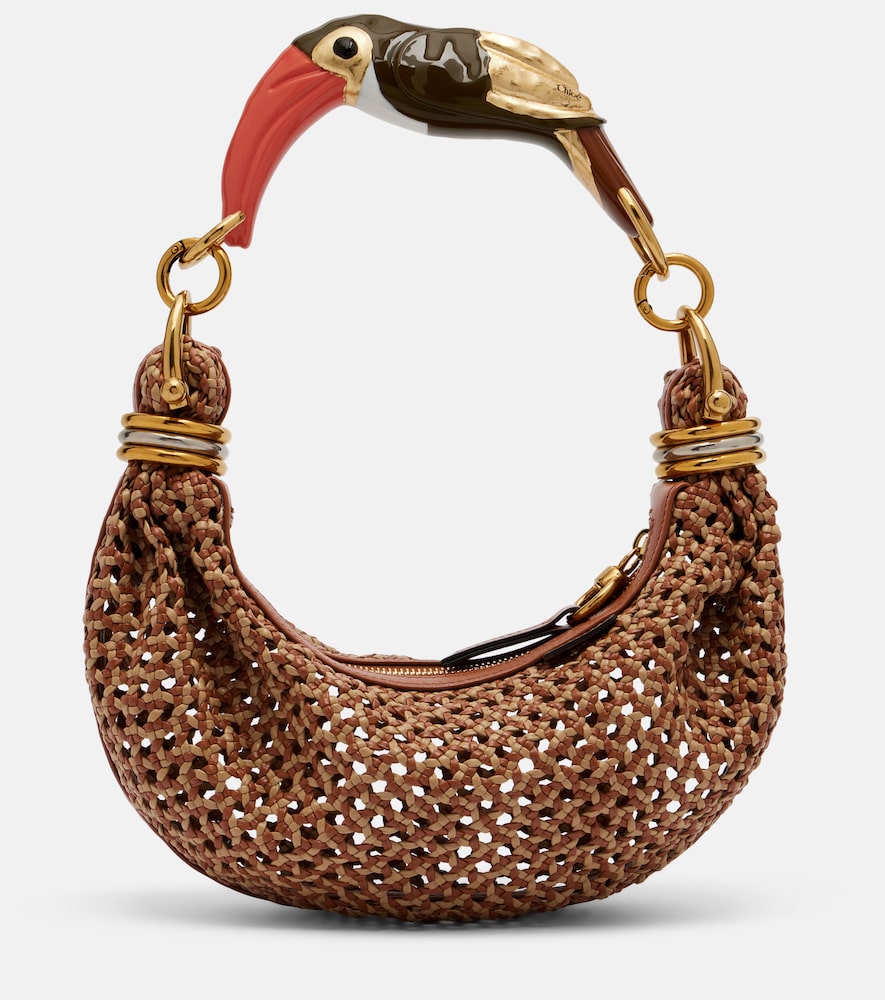 Chloe Chloé Bracelet Small woven leather shoulder bag