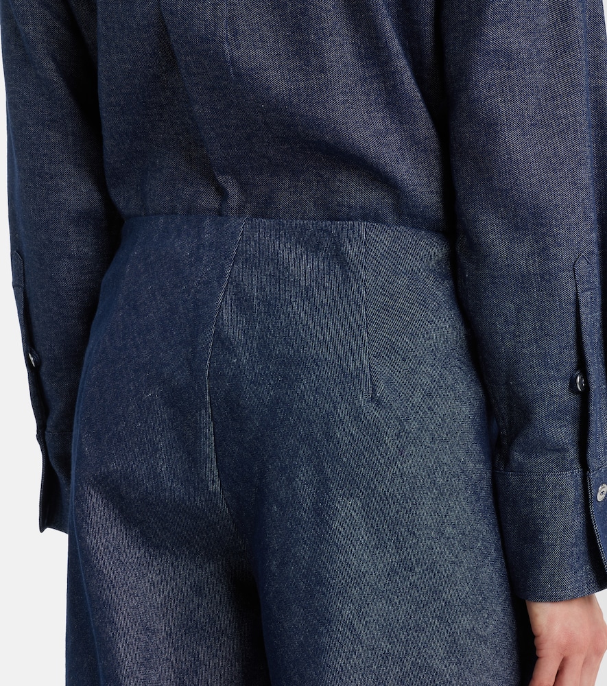  Vince Vince Weite Hose Colette Aus Baumwoll-chambray 
