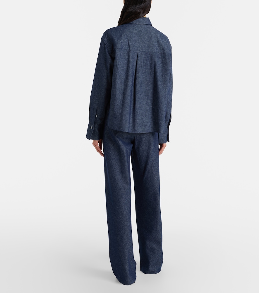  Vince Vince Weite Hose Colette Aus Baumwoll-chambray 