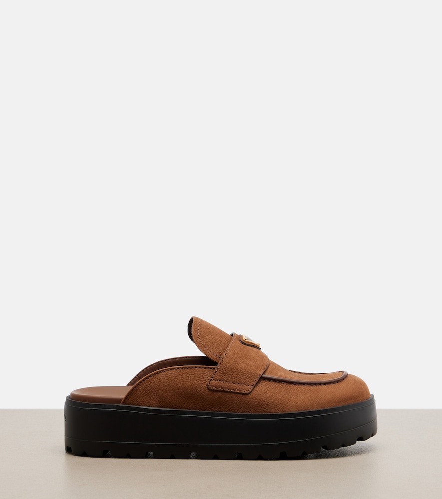  Prada Prada Slippers Aus Veloursleder 