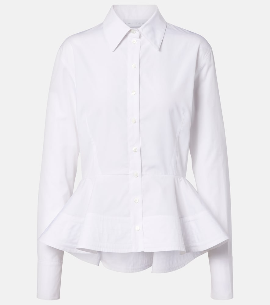 Stella McCartney Peplum cotton poplin shirt