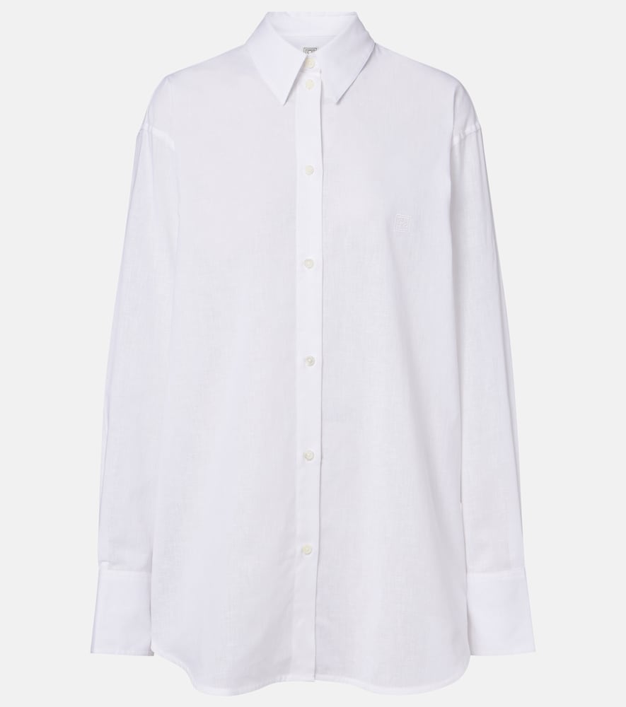 Toteme Oversized cotton and linen shirt