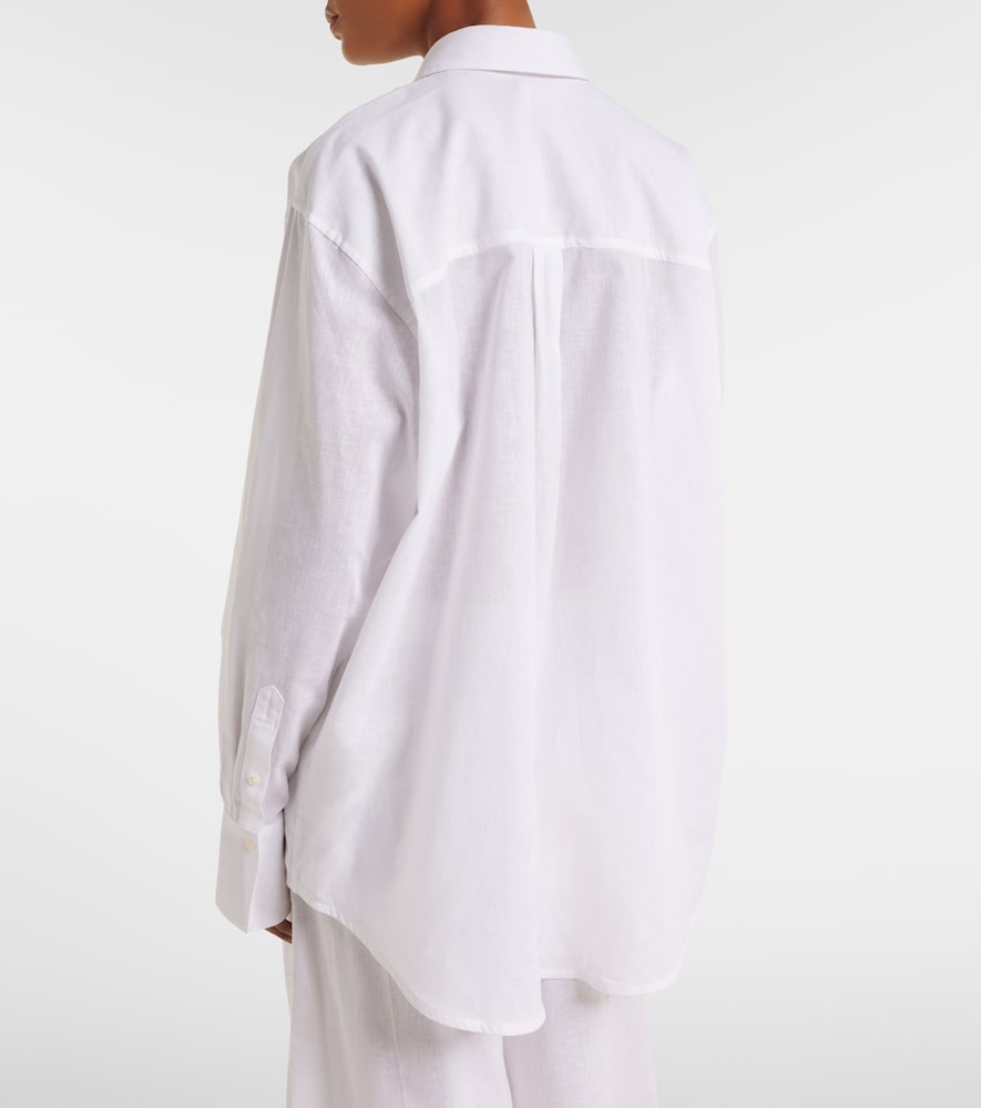 Oversized Cotton And Linen Shirt