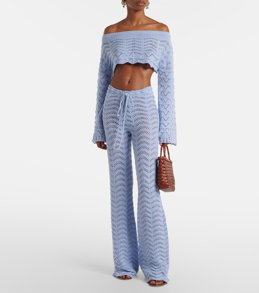Bananhot Kim cotton-blend flared pants