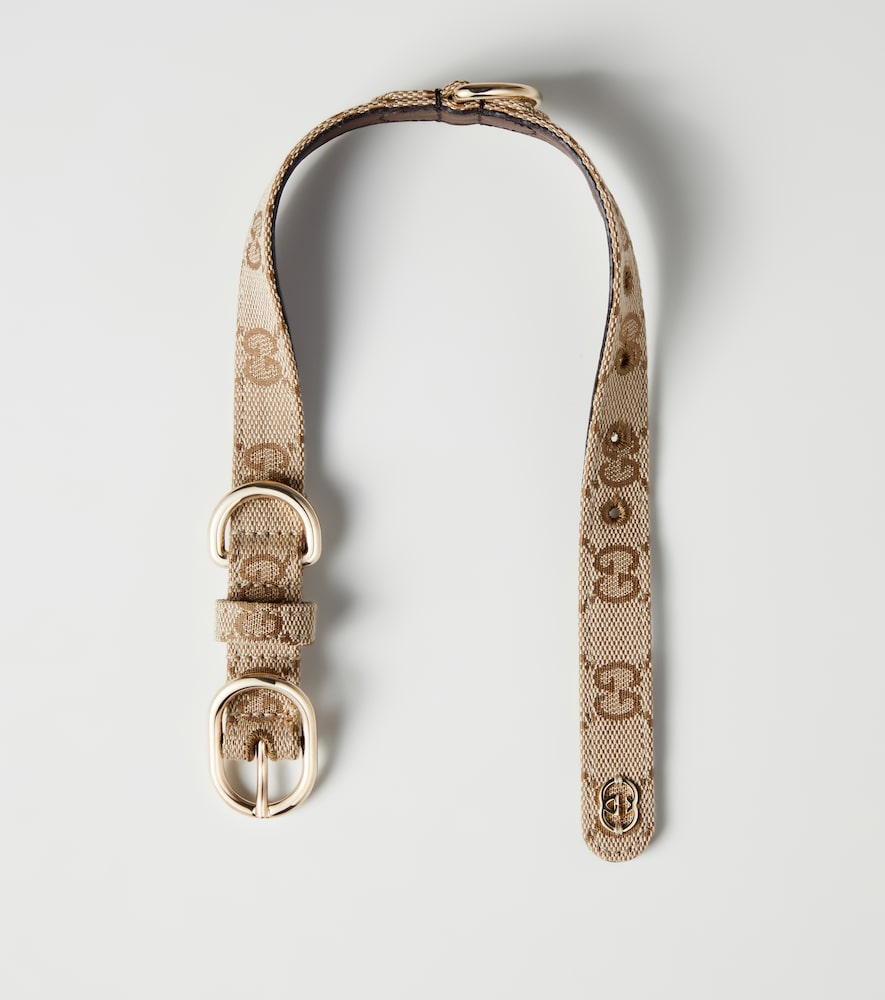  Gucci Gucci Collare Per Cani S/m In Canvas Gg 