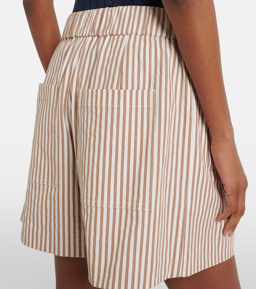  Brunello Cucinelli Brunello Cucinelli Striped Cotton-blend Shorts 