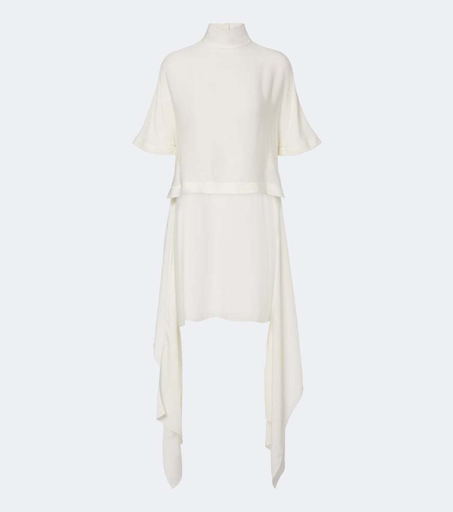Alaia Women's White Asymmetric Cady Top UK Size 12 - Mytheresa