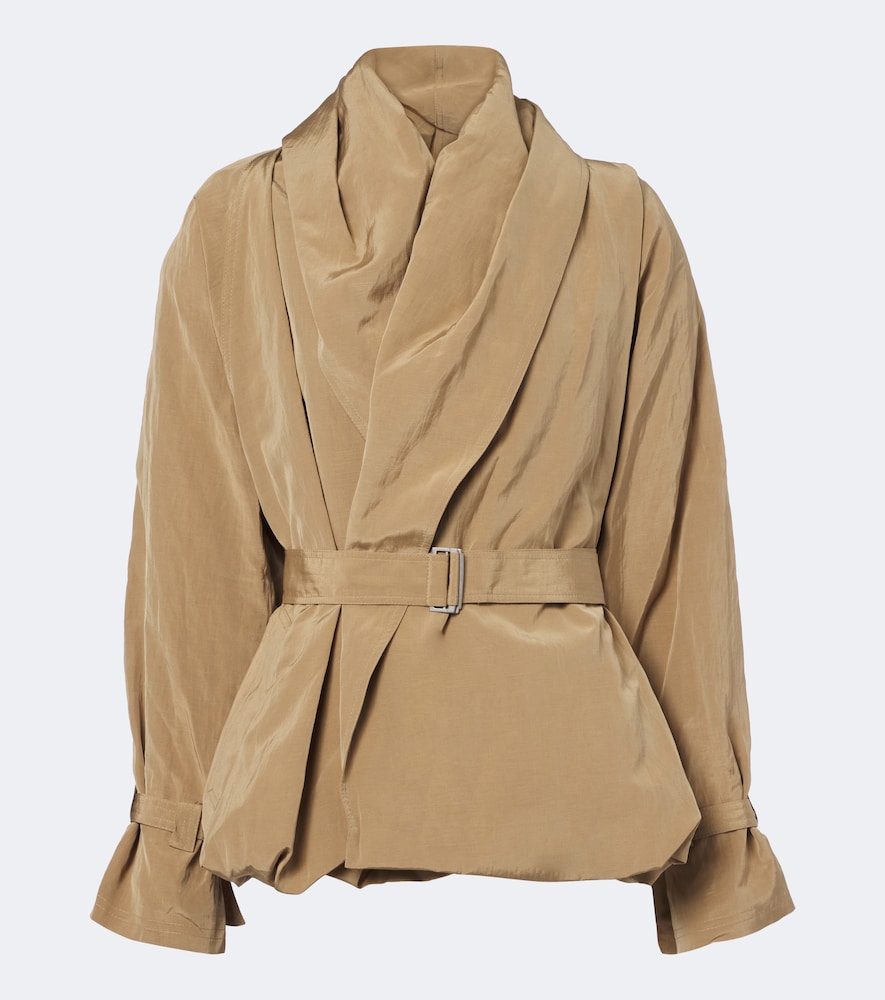 Magda Butrym Belted Technical Jacket In Brown