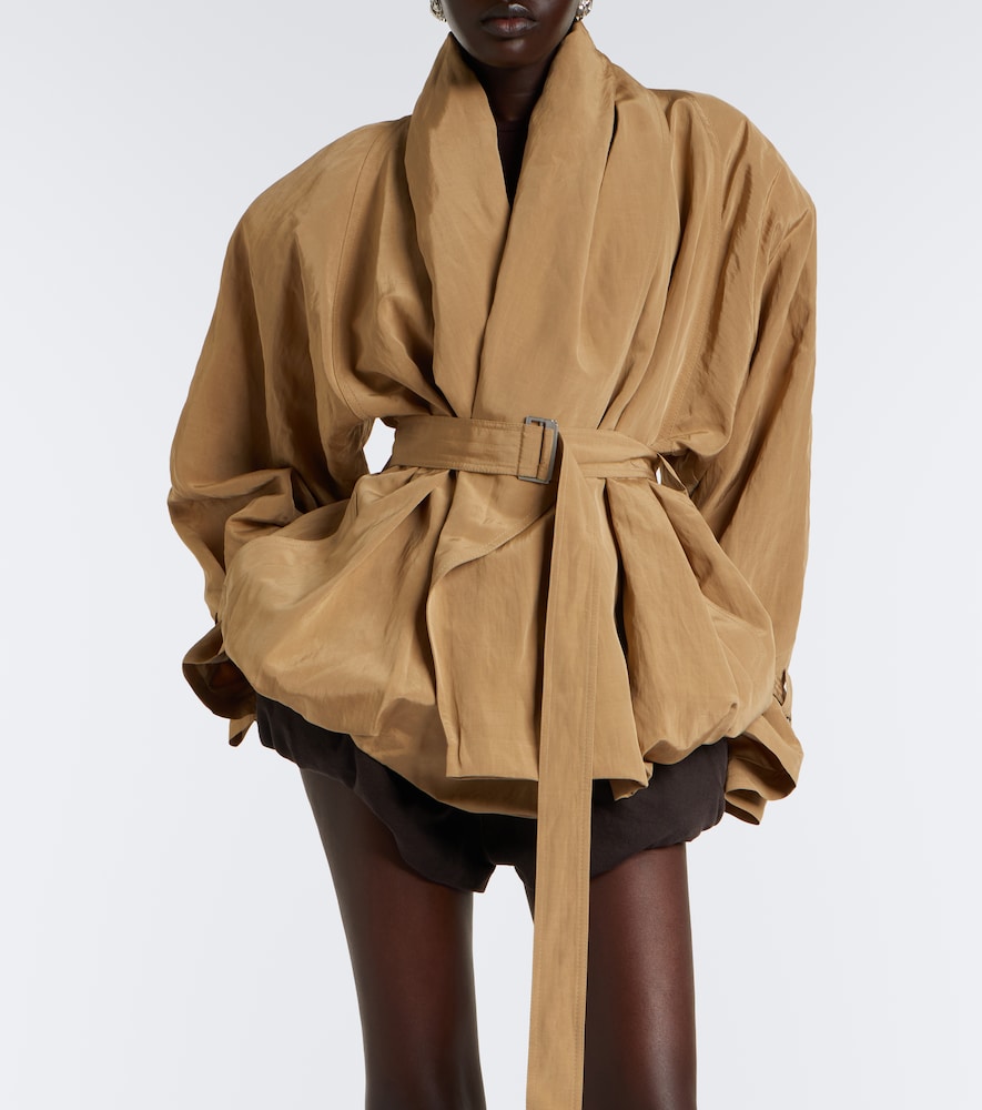 Magda Butrym Belted Technical Jacket In Brown