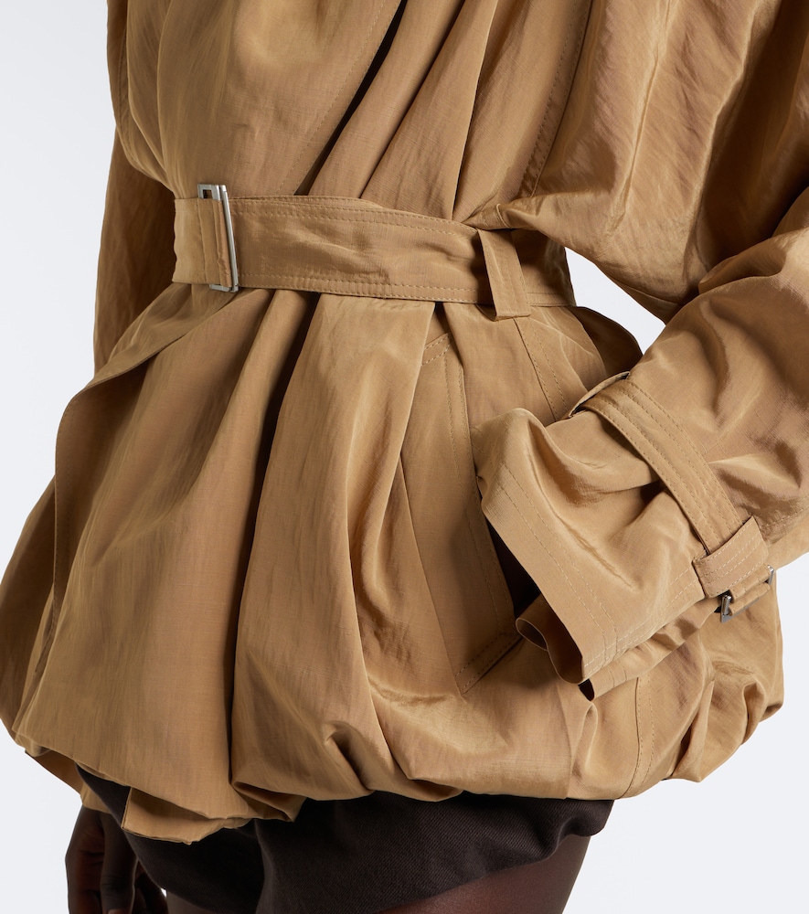 Magda Butrym Belted Technical Jacket In Brown